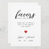 結婚式の引き出物のサインシンプルを一つエレガント取って (正面/裏面)