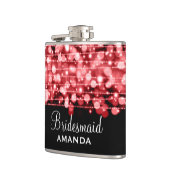 結婚式の引き出物のパーティーは赤光っています フラスク (左)