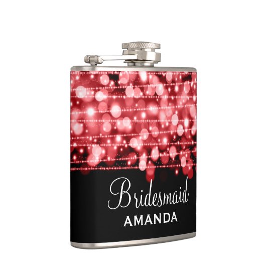 結婚式の引き出物のパーティーは赤光っています フラスク (右)