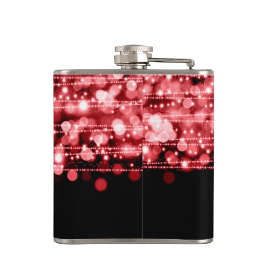 結婚式の引き出物のパーティーは赤光っています フラスク (裏面)