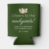 結婚式の引き出物の応援はニューライウェズダークグリーン 缶クーラー (正面)