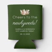 結婚式の引き出物の応援はニューライウェズダークグリーン 缶クーラー (裏面)