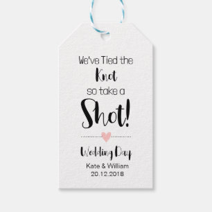 結婚式の引き出物の結び目ディナーラベル ギフトタグ