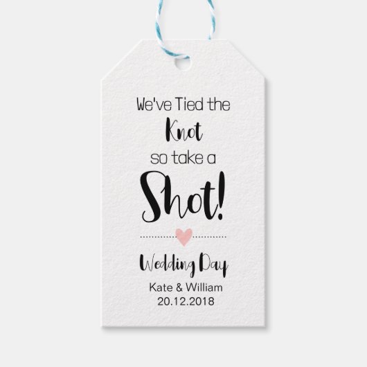 結婚式の引き出物の結び目ディナーラベル ギフトタグ (正面)