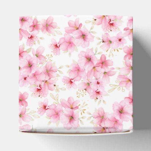 結婚式の引き出物の花の付き箱 フェイバーボックス (上部)