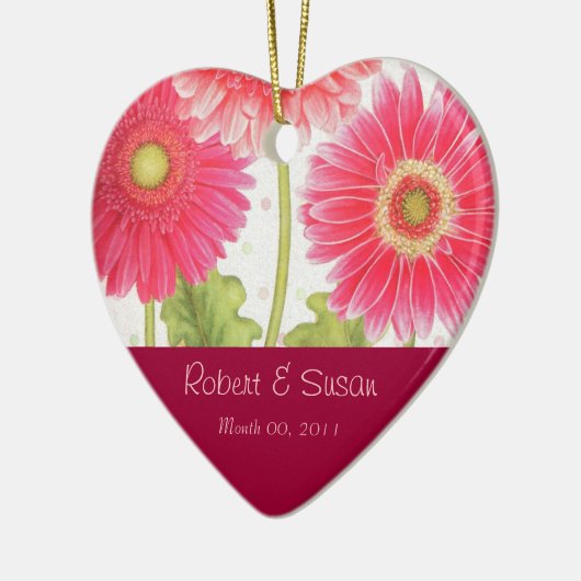 結婚式の引き出物の記念品 セラミックオーナメント (左)