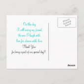 結婚式の引き出物はがきカスタマイズ2 ポストカード (裏面)