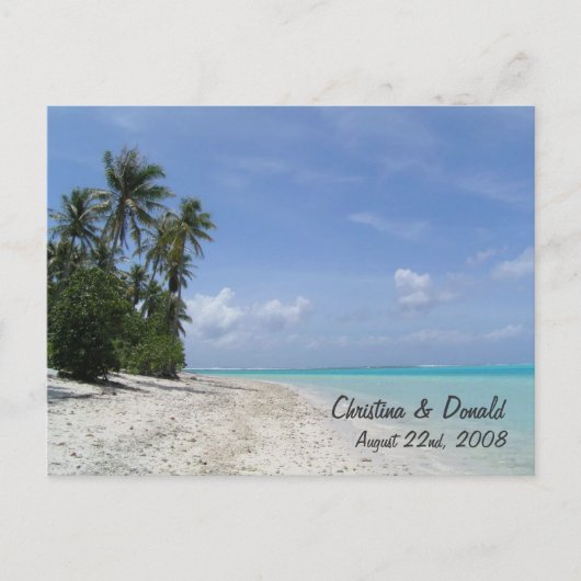 結婚式の引き出物はがきカスタマイズ2 ポストカード (正面)