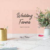 結婚式の引き出物はミニマリストに賛成して アクリルサイン (ウェディング)