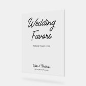 結婚式の引き出物はミニマリストに賛成して アクリルサイン (傾斜)
