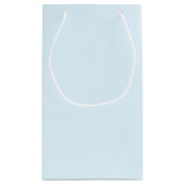 結婚式の引き出物アイスブルーの名前と日付 スモールペーパーバッグ (裏面)