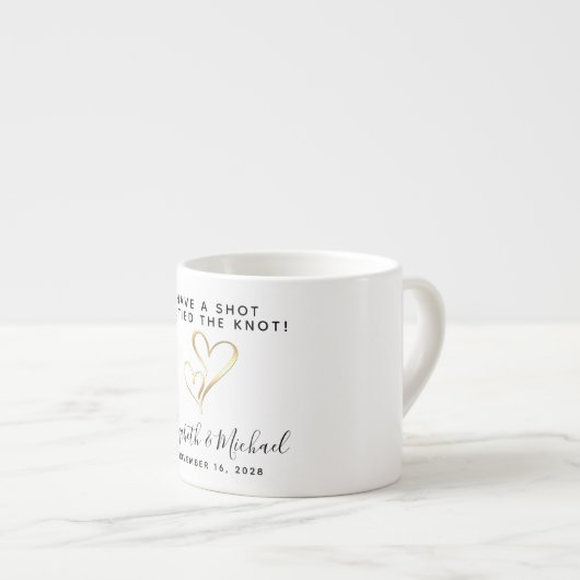 結婚式の引き出物ウェズタイザノットカスタム エスプレッソカップ (正面右)