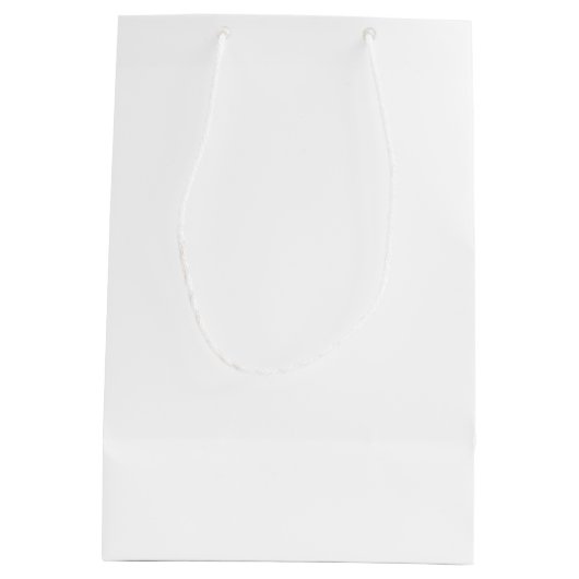 結婚式の引き出物ウェルカムサンキューユー金ゴールド文字 ミディアムペーパーバッグ (裏面)