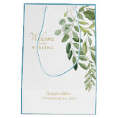 結婚式の引き出物ウェルカムナメーションブロージブルー ミディアムペーパーバッグ (裏面)