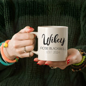 結婚式の引き出物カスタムか彼と彼女のためのカップルのマグカップ コーヒーマグカップ