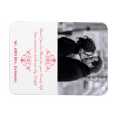 結婚式の引き出物カスタムスワーズThank Youフォトマグネット マグネット (横)