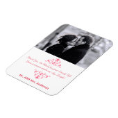 結婚式の引き出物カスタムスワーズThank Youフォトマグネット マグネット (左側)