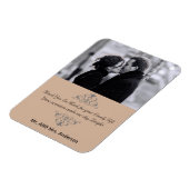 結婚式の引き出物カスタムスワーズThank Youフォトマグネット マグネット (左側)