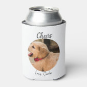 結婚式の引き出物カスタムドッグ・オブ・オナー写真応援 缶クーラー (缶正面)