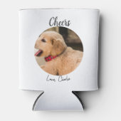 結婚式の引き出物カスタムドッグ・オブ・オナー写真応援 缶クーラー (正面)