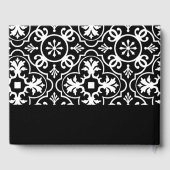 結婚式の引き出物カスタム新郎新婦の日付タイルパターン ゲストブック (裏面)