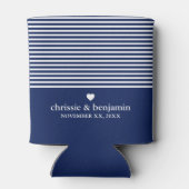 結婚式の引き出物カスタム新郎新婦デートストライプ 缶クーラー (裏面)