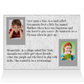 結婚式の引き出物カップルの物語シルバー6写真 (内部横(上))