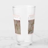 結婚式の引き出物ガラス赤面ピンクローズ タンブラーグラス (右)