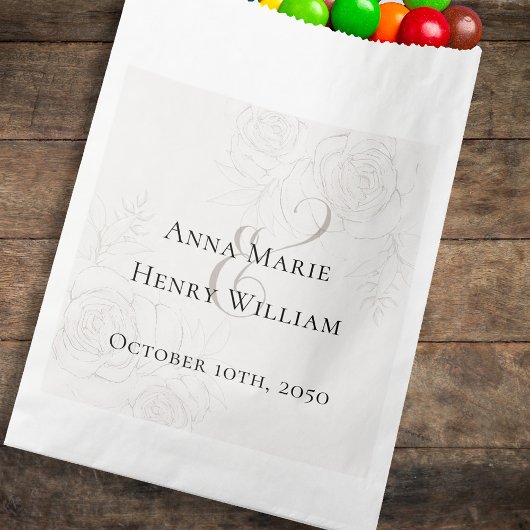 結婚式の引き出物キャンディシンプルミニマル赤面 フェイバーバッグ