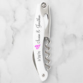 結婚式の引き出物ギフト新郎新婦ハート 結婚した ソムリエナイフ (裏面)