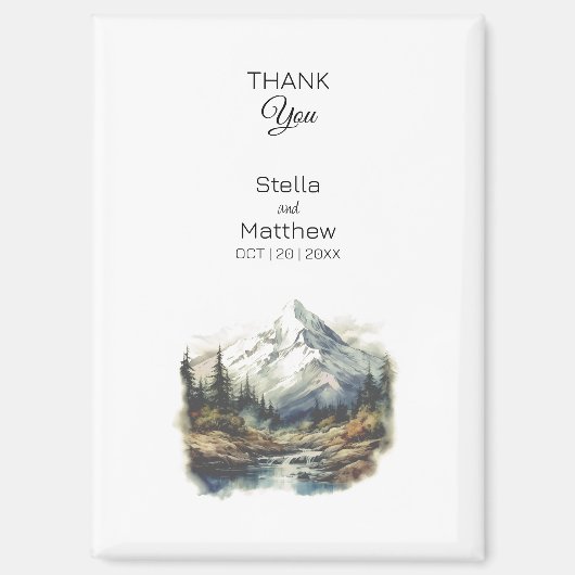 結婚式の引き出物クリスマスアドベンチャーアウトドアエンゲージ マグネット (正面)