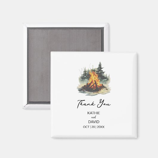 結婚式の引き出物クリスマスアドベンチャーアウトドア結婚 マグネット (正面/裏面)