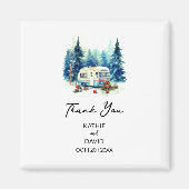 結婚式の引き出物クリスマスアドベンチャーアウトドア結婚 マグネット (正面)