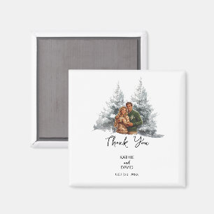 結婚式の引き出物クリスマスアドベンチャーアウトドア結婚 マグネット