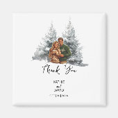 結婚式の引き出物クリスマスアドベンチャーアウトドア結婚 マグネット (正面)