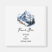 結婚式の引き出物クリスマスアドベンチャーアウトドア結婚 マグネット (正面)