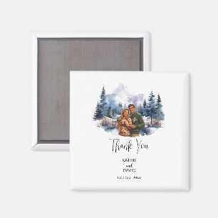 結婚式の引き出物クリスマスアドベンチャーアウトドア結婚 マグネット