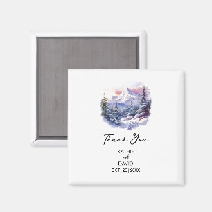 結婚式の引き出物クリスマスアドベンチャーアウトドア結婚 マグネット