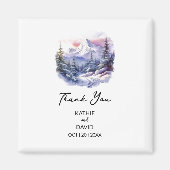 結婚式の引き出物クリスマスアドベンチャーアウトドア結婚 マグネット (正面)