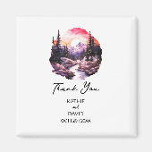 結婚式の引き出物クリスマスアドベンチャーアウトドア結婚 マグネット (正面)