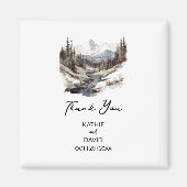 結婚式の引き出物クリスマスアドベンチャーアウトドア結婚 マグネット (正面)