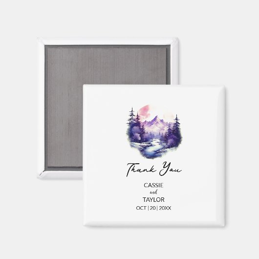 結婚式の引き出物クリスマスアドベンチャーアウトドア結婚 マグネット (正面/裏面)