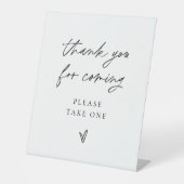 結婚式の引き出物サインモダンパーティーシャワーテーブルデコール 台座サイン (正面)