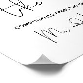 結婚式の引き出物サイン一つお願い ポスター (角)