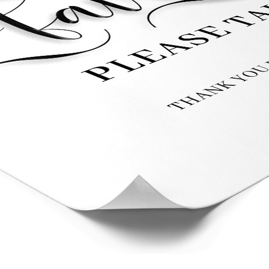 結婚式の引き出物サイン一つ取って ポスター (角)