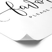 結婚式の引き出物サイン – バウンス書道（黒） ポスター (角)