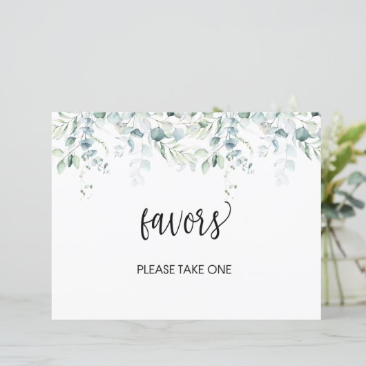 結婚式の引き出物サイン – ユーカリ結婚プス (スタンド正面)