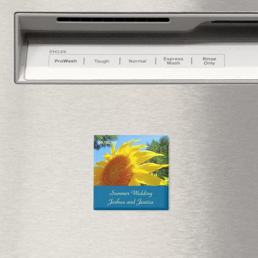 結婚式の引き出物サマーウェディングスンフラワー マグネット (インサイチュ (食洗機))