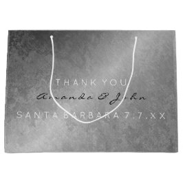 結婚式の引き出物サンキューグレーシルバーグランギー ラージペーパーバッグ