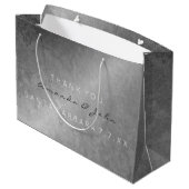 結婚式の引き出物サンキューグレーシルバーグランギー ラージペーパーバッグ (裏面アングル)